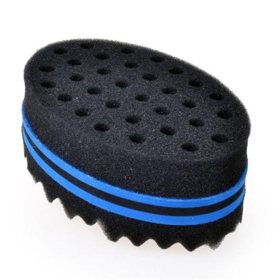 Oval Shape Double Sides Magic Curl Coil Brush Natural Afro Hair Sponge Twist Tool