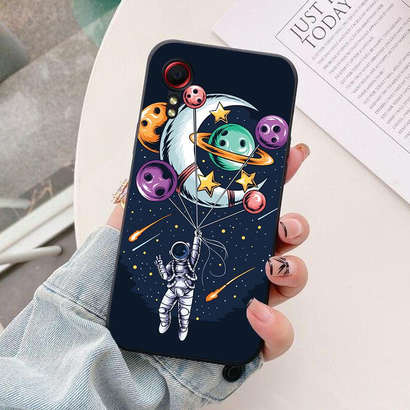 For Samsung Galaxy Xcover 5 EE Phone Case astronaut Silicone Camera Protection Back Cover For Samsung Xcover5 G525F 5EE Coque