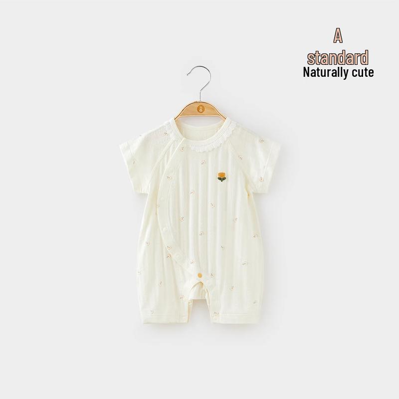 Weishi Muni Baby Girl Short Sleeve Summer Romper