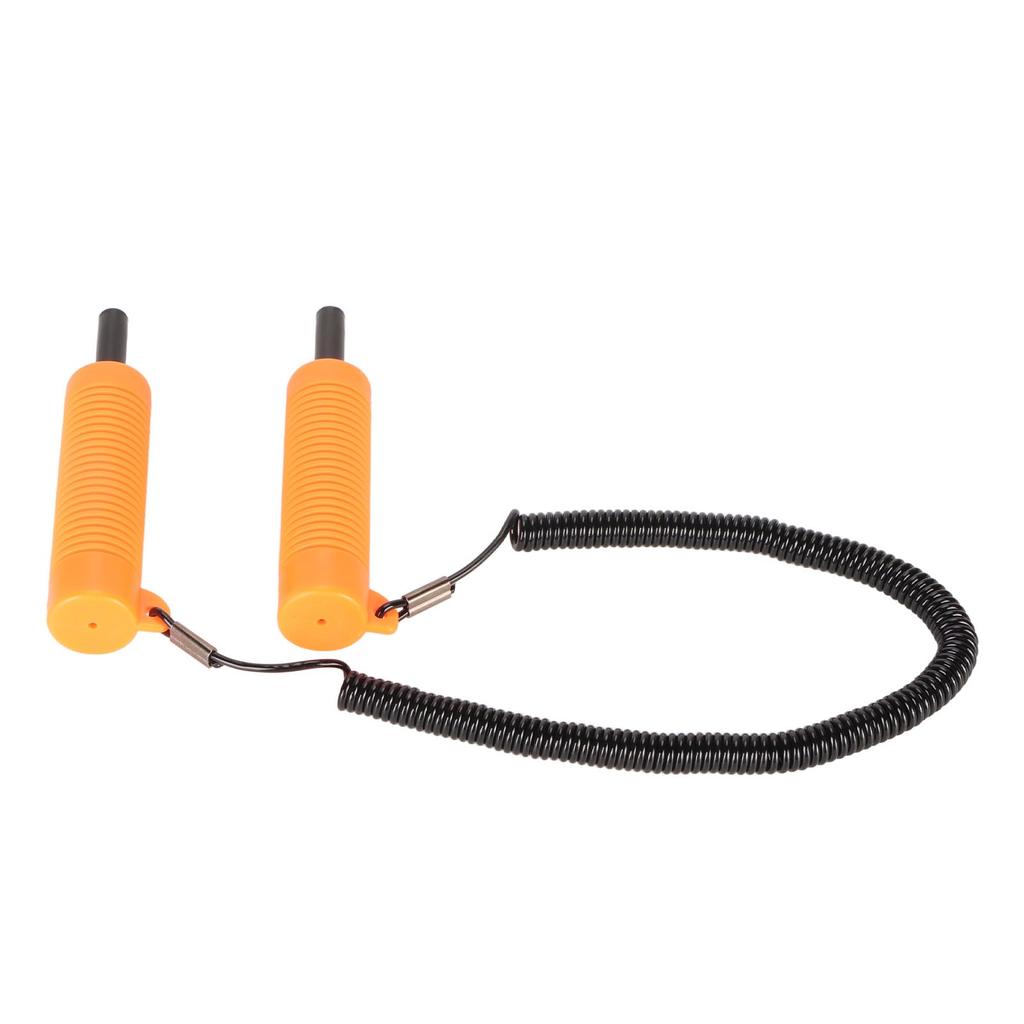 Retractable Ice Picks Kit Comfortable Grip Incisive Tip Ice Awls with Whistle for Fishing Skating Emergency Orange
