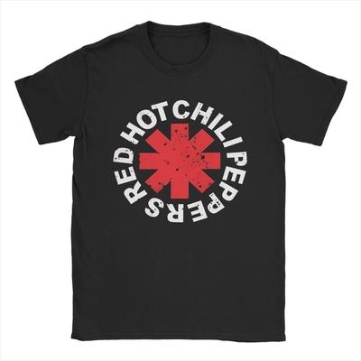 RHCP Red Hot Chili Peppers Cotton T Shirt For Men Summer  Funny T Shirts Trending Tee Shirt Big Size Design Tops