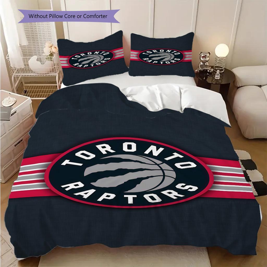 Set da tre pezzi Spirit del Basket Toronto Raptors(1 * copripiumino + 2 * federa, senza nucleo)Set biancheria da letto Copripiumino e federa