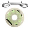 Diving Reel 30m Diving Finger Spool Reel with Double Ended Hook Fluorescent Green