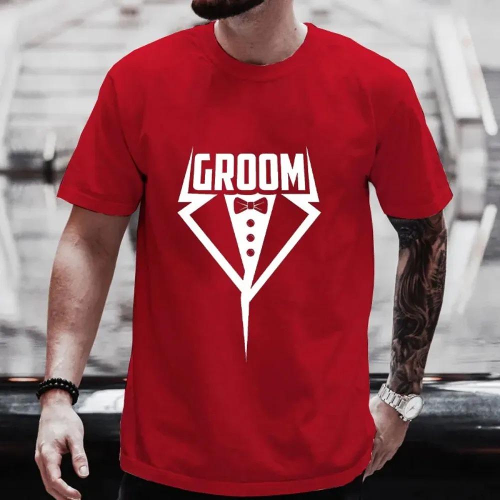 2024 Team Groom Squad Tees Fashion Graphic Single Farewell Party T-shirt Future Wedding Blouses Bachelor Stag Party Evg Tops