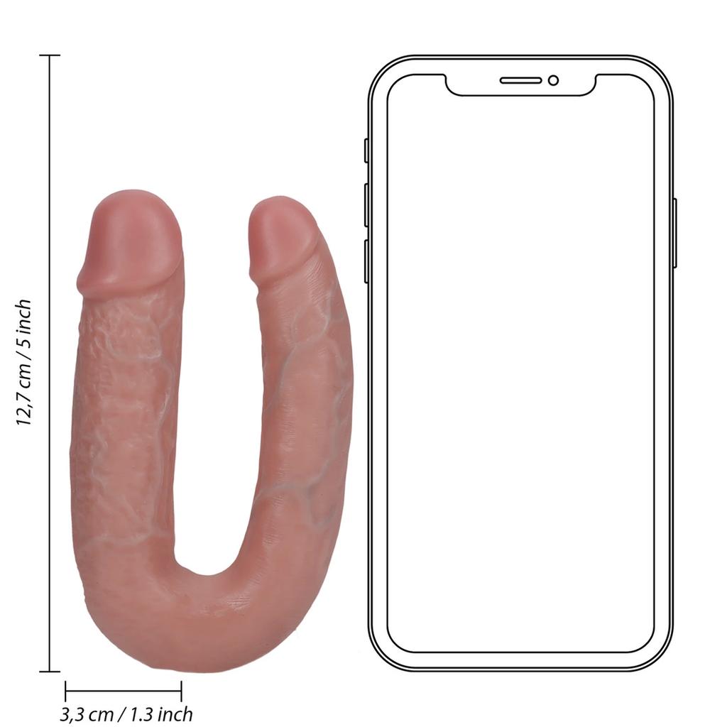 RealRock - Wrapped Realistic Dildo - Double 12.7 cm