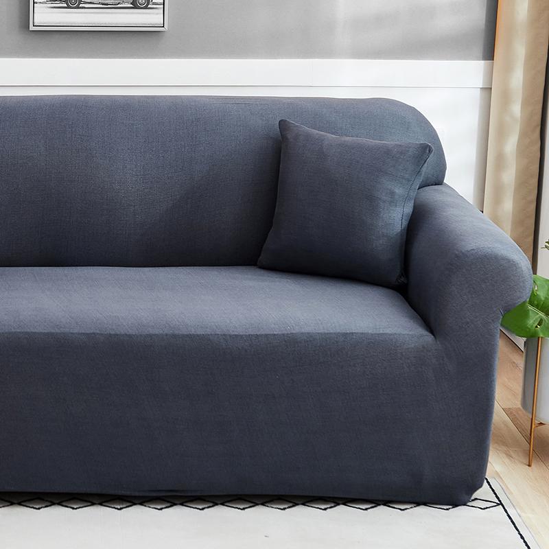 Stretch Stripes Sofa Slipcover Elastic Sofa Cover for Living Room Non Slip Furniture Protector for Pets Soft with Elastic Bottom