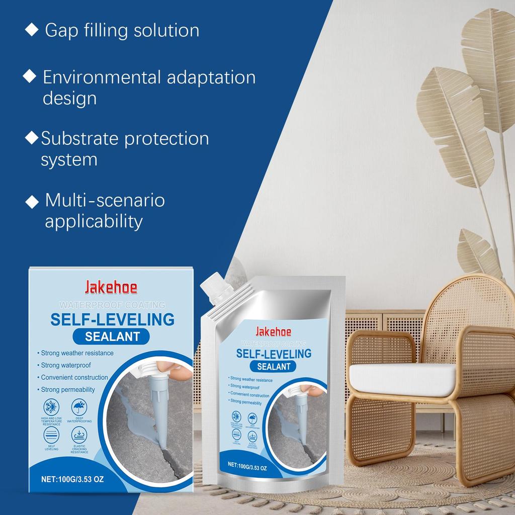 Waterproof coating self-leveling sealant Auxiliary waterproofing substrate protection indoor and outdoor general-purpose adhesive