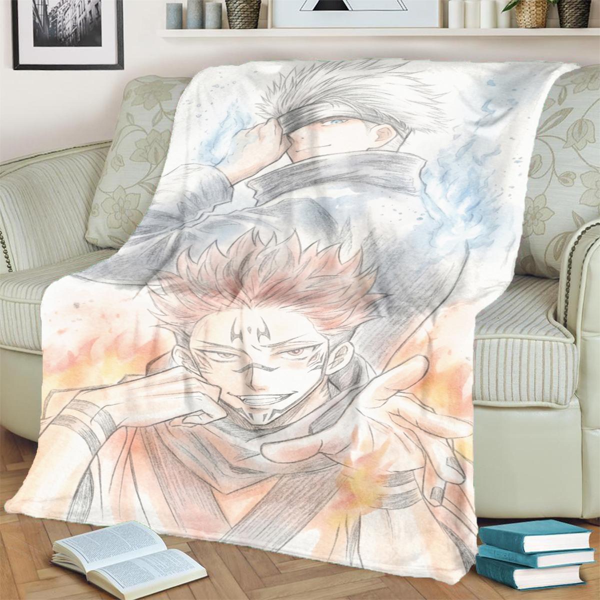 

Jujutsu Kaisen Soft Warm Blanket Flannel Print for Bedrooms, Sofas, Beds, Chairs, Picnics, Travel 75x90cm