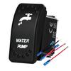 Waterproof White LED Rocker Switch for Light Bar Spot Lights 5P/7P ON-OFF-ON 12V/24V Heavy Duty for Car Boat Truck SUV 4x4 Hilux