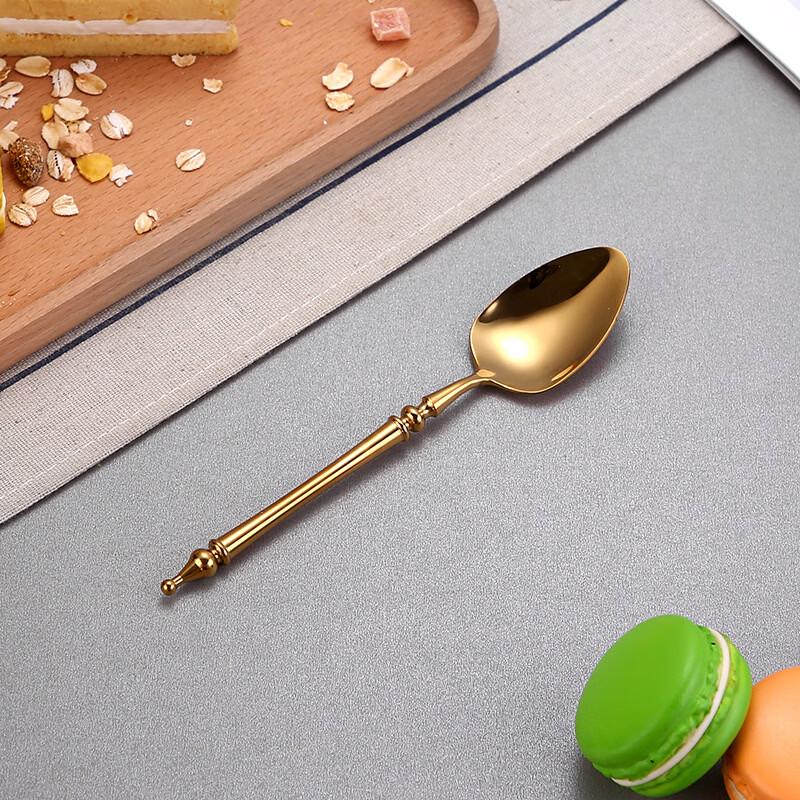 Abay 304 Stainless Steel Gold Teaspoon Set