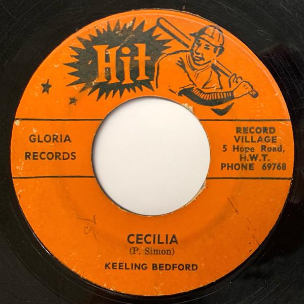 

7inch Record KEELING BECKFORD WINSTON WRIGHT Cecilia NONE Hit 1969 Jamaica Reggae Ska Dub Used