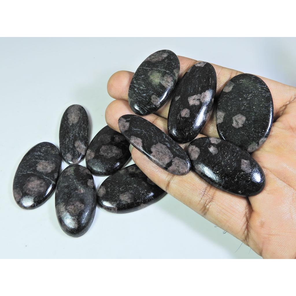 444Cts. Natural Ruby Fall Oval Cabochon Loose Gemstone 10 Pcs Lot A-396