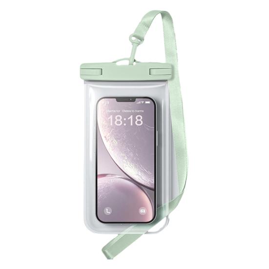 

Waterproof Cell Phone Pouch Underwater Cell Phone Dry Bag Case Lanyard Beach Swimming Kayaking Boating Clear Phone Holder Protector зелёный