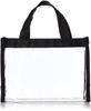 Vinyl Tote Bag, Small, Black Border (25cm W X 18cm H X 8cm D) PB-3102