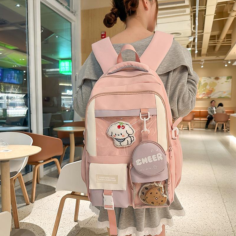 Lightweight Student Schoolbag Women's Large Capacity Travel Backpack Backpack