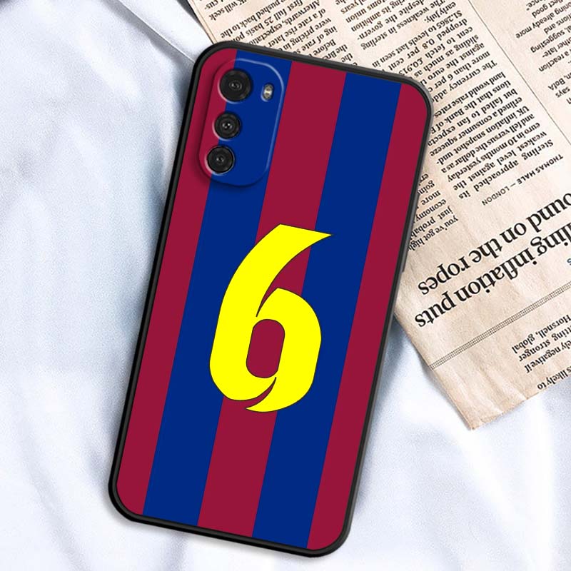 Modische Trikotnummer Handyhülle Für Motorola G85 Edge 50 G24 G35 G14 G04 40 G72 G34 G G54 G13 G32 5G Schwarz