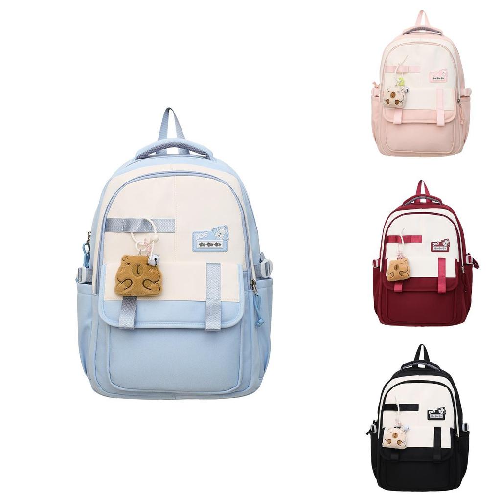 Nylon Casual Backpack For Students With Reduced Load And Laptop Storage