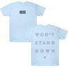Muse Won't Stand Down T-Shirt Muse Rock Band Graphic Tee Crewneck Short Sleeve Vintage Summer Casual Cotton T Shirt Unisex Clothing