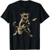 BaruToW Cat Playing Guitar Rock Star Rock and Roll Men Women Kids T-Shirt