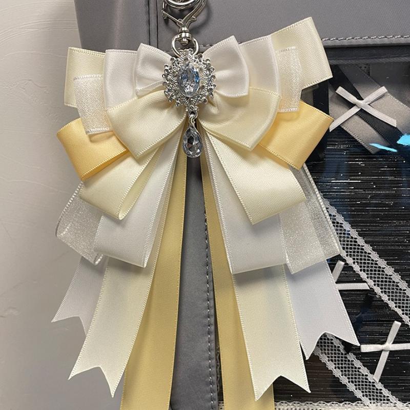 Pin de Broche de Lazo de Cinta de Satén Estético Encanto para Bolsa Ita para K-pop Kawaii Decoración de Clip de Concierto Llavero Lanyard Lindo Organizador Encanto