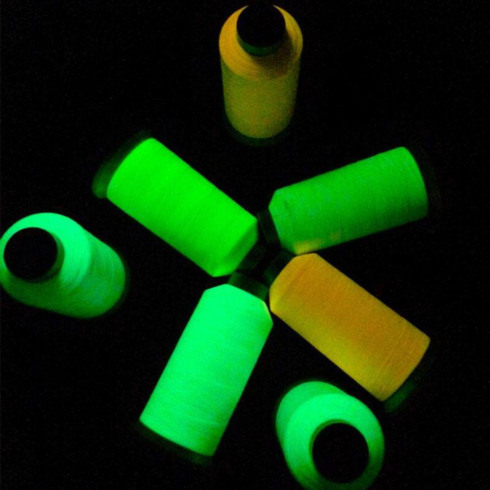 

1000 ярдов новые ремесла DIY светящаяся в темноте вышивка светящейся нитью швейная машина green