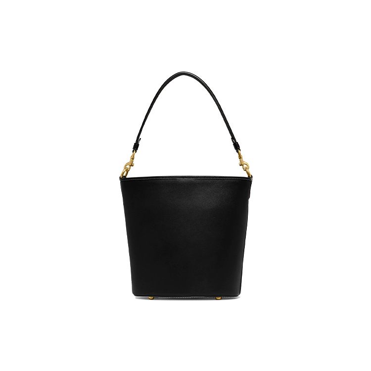 Coach Dakotah 34 Snap Closure Glove Tanned Leather Bucket Bag Women Handbags Black CH726-B4BK