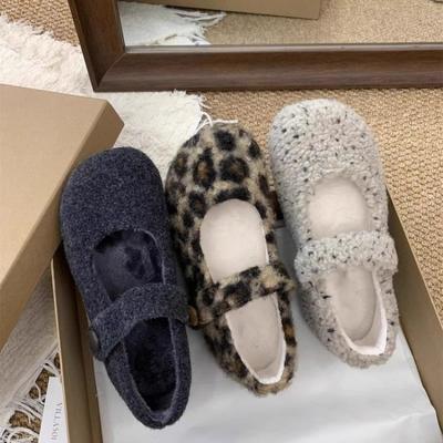 Fashion Retro Woman Shoes 2026 Winter New Women's Round Head Flat Shoe Comfort Anti Slip Women Mary Jane Shoes Zapatos De Mujer