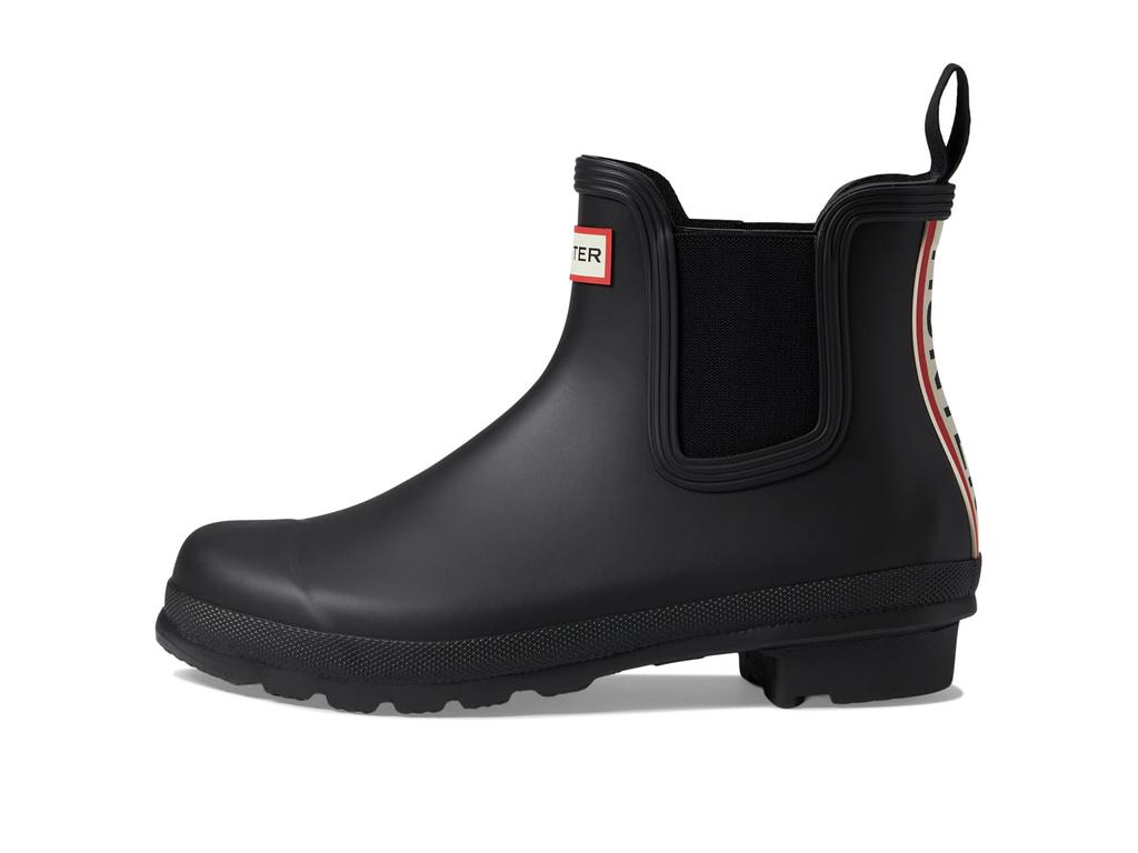 Hunter Original Chelsea Hunter Logo Backstrap Boots UK4 Women's Tri-Collar WFS2354RMA-BLK, Black, (23cm)