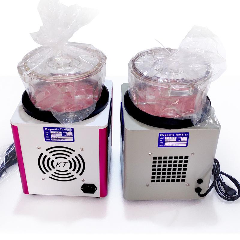 KT185 Magnetic Tumbler Polisher: Automatic Deburrer & Jewelry Polisher with Forward/Reverse Rotation
