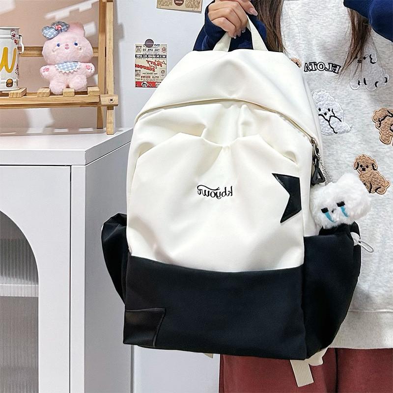 Youthful Harajuku Style Backpack With Nylon For School Girls