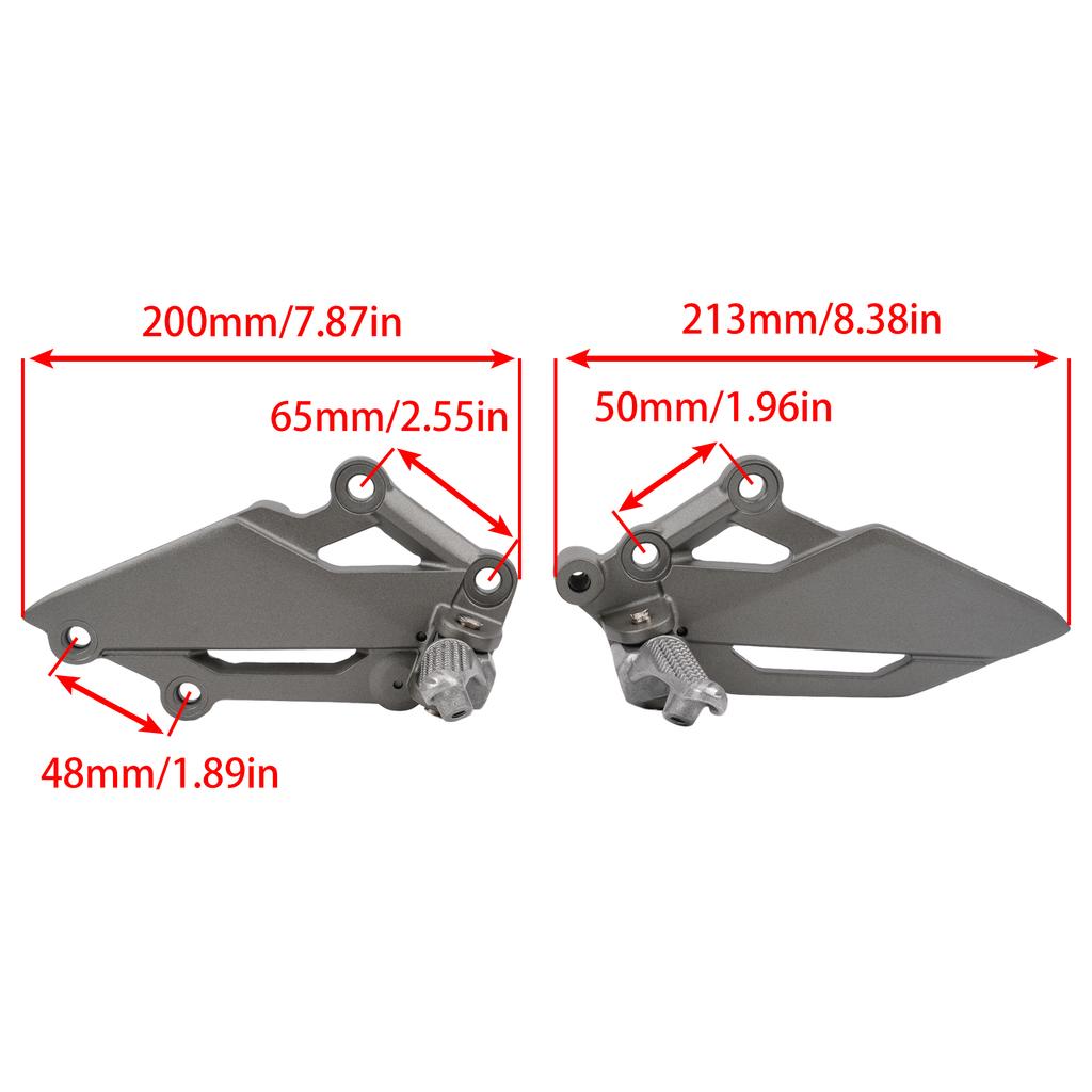 Left Right Foot Pedal Peg Bracket For KAWASAKI NINJA 250 300 R Z250 Z300 EX300 2013-2018 Motorcycle Front Footrest Accessories