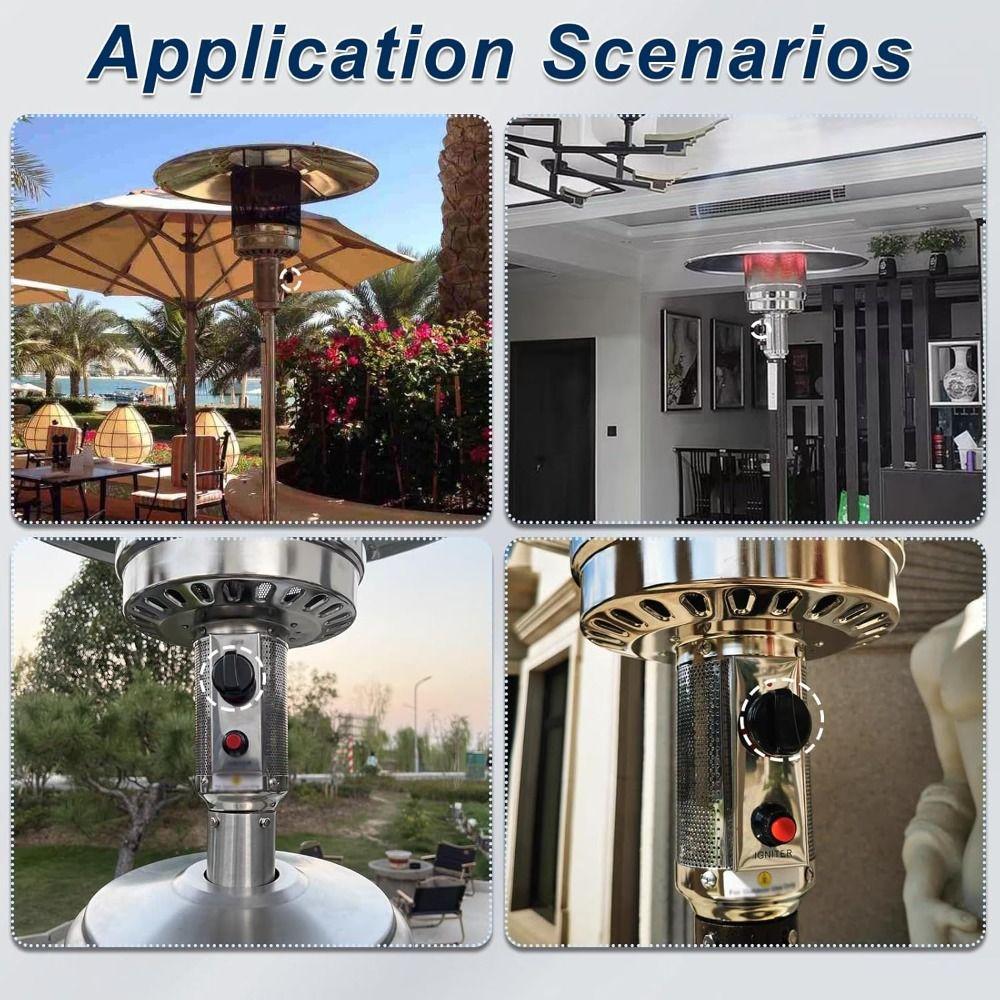 Black Barbecue Stove Knob 8mm Rotary Switches New Stove Switch Knob  Gas Fireplace Fire Pit