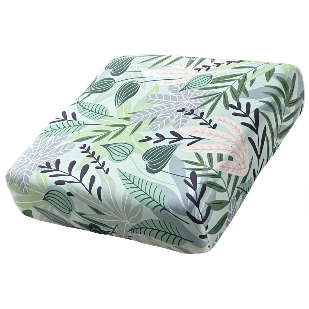Tropical Rainforest Leaf Printed Milk Silk Sofa Cover, Elastic Sofa Cover, Dust-Proof And Detachable Sofa Cover