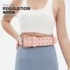 OLIKEI Cintura Professionale in Pelle per Sollevamento Pesi da Donna Palestra Fitness Cintura di Supporto Lombare Squat Stacco Supporto Lombare Schiena Protezione Vita Sportiva