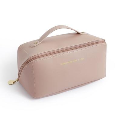 Large-Capacity Makeup Bag Leather Cosmetic Bag Travel Waterproof Storage Case Women Multifunction Toiletries Organizer Portable