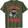 Cool Soccer Ninja Art for Unisex Boys Kid Soccer Lovers Player TShirt Japanese Cartoon Y2k Graphic Saying Tee Fashion Novelty Gift