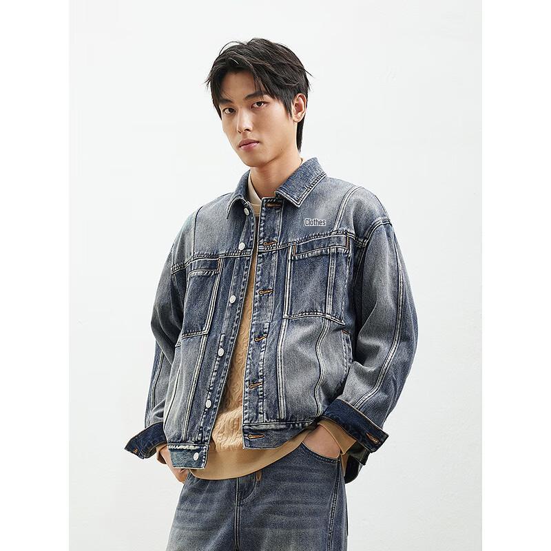 GXG Men's Embroidered Denim Jacket