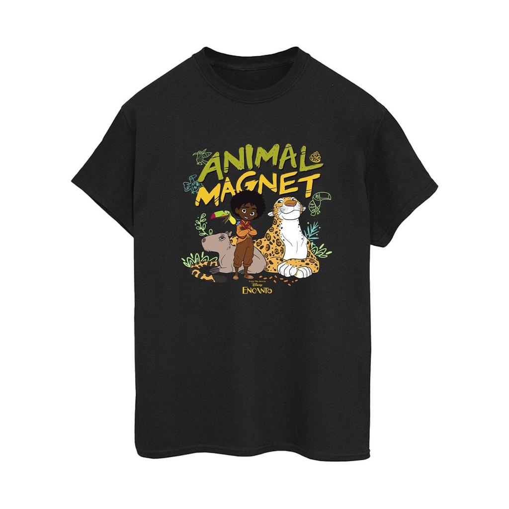 Disney Womens/Ladies Encanto Animal Magnet Cotton Boyfriend T-Shirt