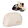 PU Leather Makeup Bag Portable Large Capacity Large Opening Storage Travel Makeup Bag for Lipstick Cosmetic Makeup Pouch