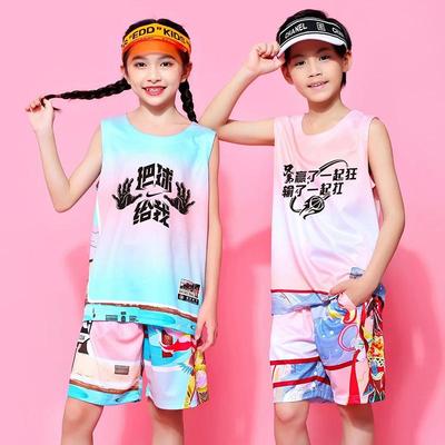 Childrens Basketball Uniform Suit Training Summer Boys Activewear Girls Summer Game Primary School Boys Jersey
