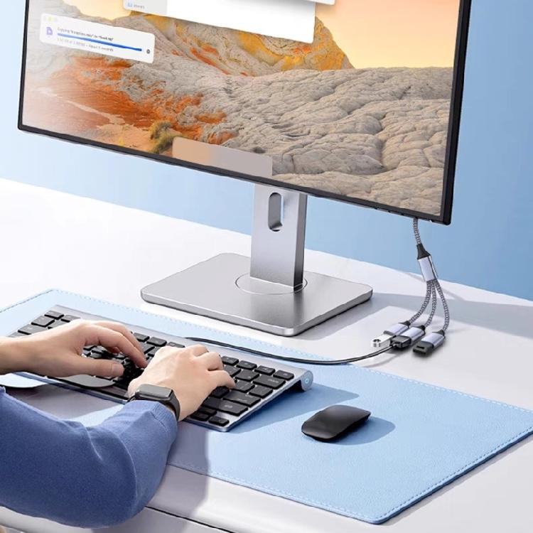 USB + Type C to OTG Multiple Port Hubs Cable Splitter for Tablet Mouse Keyboards USB Type C Adapters Converters