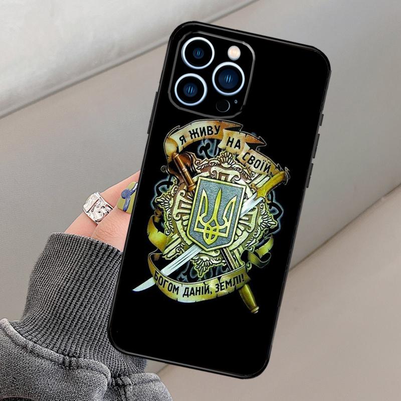 Ukraine Flag Phone Case For iPhone 17 Pro Max 16 15 13 12 11 14 Pro Max Plus Mini 16e 17 Air Funda Cover
