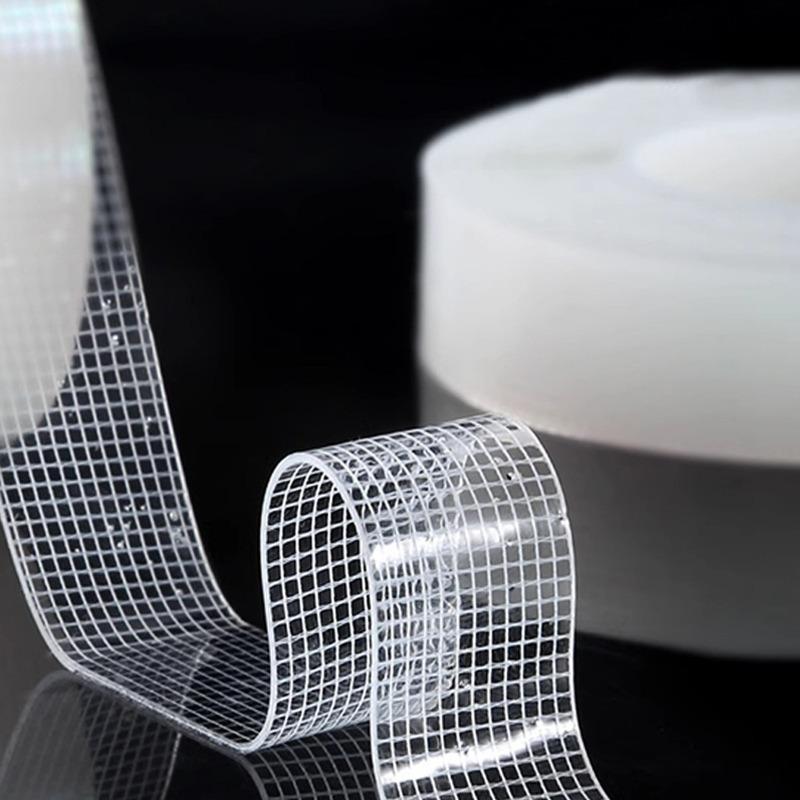 5/1Rolls Extra Strong Nano Double-Sided Tape Clear Removable Waterproof Adhesive Grid Strip for Home Kitchen Bathroom Storage