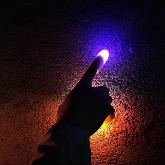 2Pcs Super Bright LED Magic Trick Props Light Thumbs Fingers Luminous Lamps
