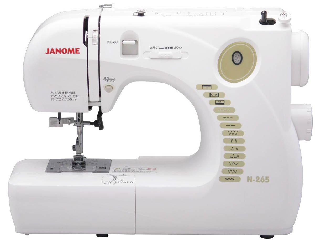 

JANOME electronic speed control sewing machine white N-265,