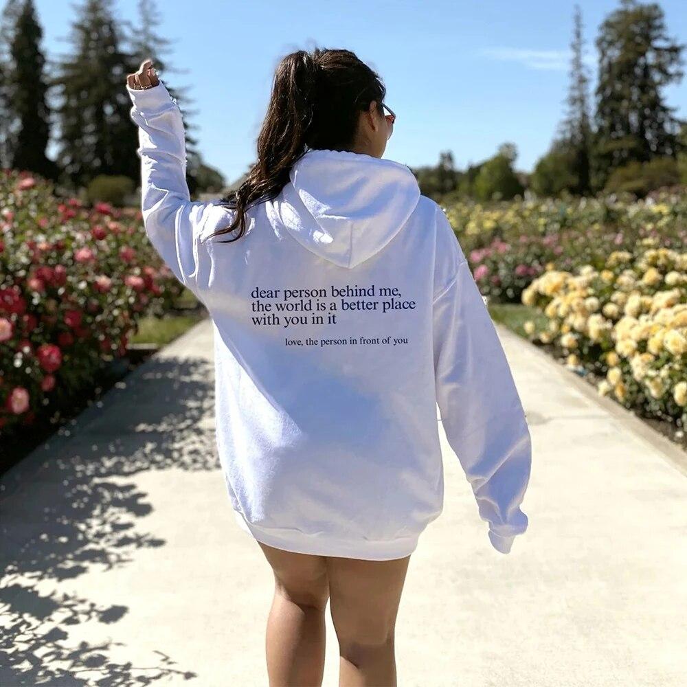 Dear Person Behind Me Hoodie Unisextal Health Awareness Pullover