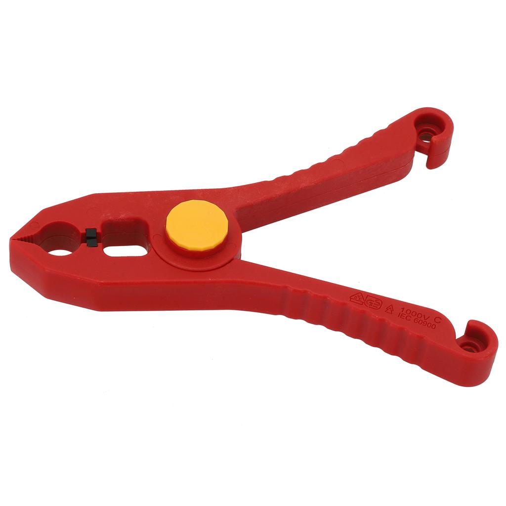 Cable Clamp Safety Spring Clamp 1000V Insulation VDE Insulation Material Compact Size Long-term Use High Voltage Wire Clip Tool