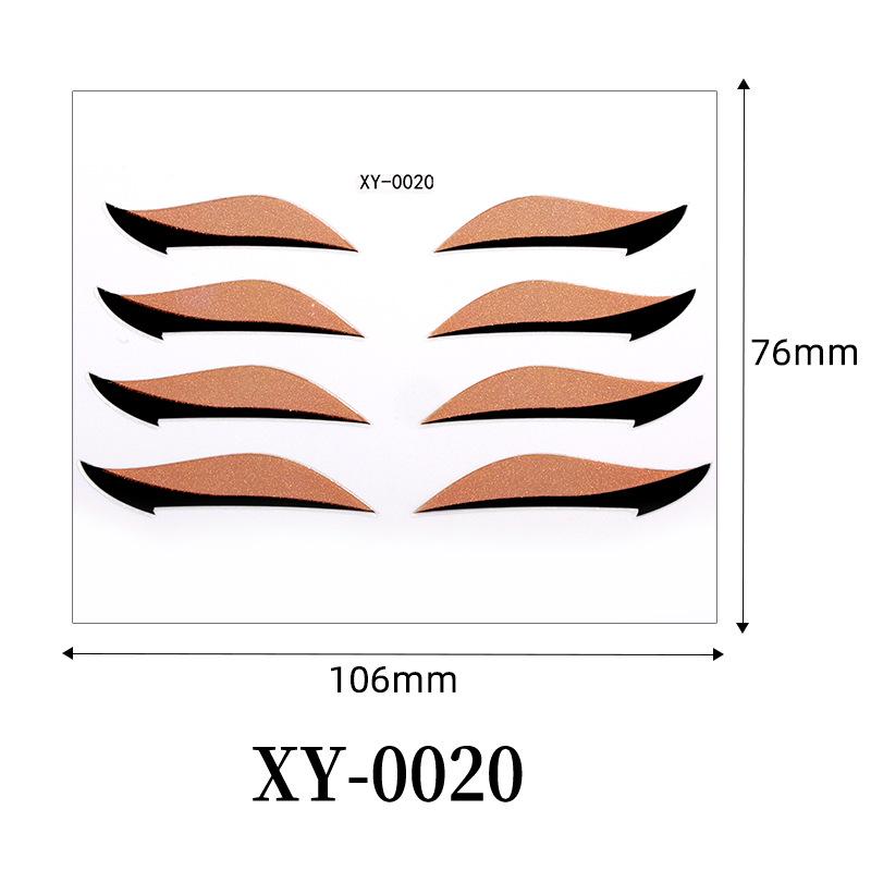 European Waterproof Self-Adhesive Eye Shadow & Eyeliner Stickers for Party & Stage Makeup