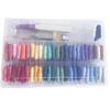 36/50/100 Color Cross Stitch Set with Pre-Wound Bobbins and Boxed Embroidery Floss