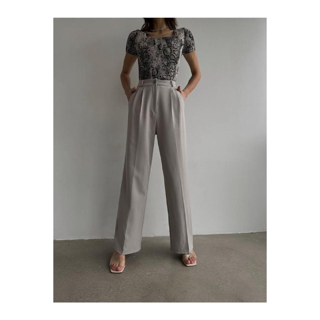 Wide Leg High Waist Palazzo Trousers
